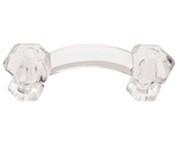 Design Facets Pull 3" Center to Center Clear Liberty Hardware P28566-CLR-C