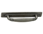 Liberty Hardware P28197-PI-C, Tumbled Pewter 5-7/8" Pull, Zinc Die Cast, Centers 4"