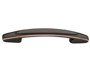 Liberty Hardware P28671-VBC-C, Bronze With Copper Highlights 6-1/8" Pull, Zinc Die Cast, Centers 5-1/16"