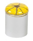 Berenson 9656-1000-C, Yellow 3/4" Knob, Glass/Zinc