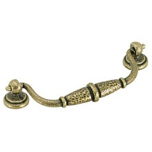 Amerock BP19303ROB, Hammered Brass Pull, Centers 128mm