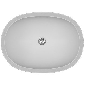 Karran OXFW, Oxford 31-5/8" x 19"Acrylic Vanity Sinks, Undermount Single Bowl, White, ADA