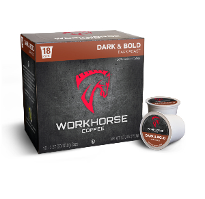 Coffee Pods Dark and Bold, 18 Coffee Pods, OXX WHCDB18