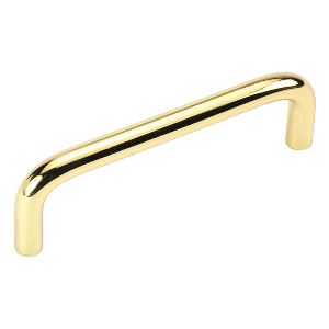 Wire Pulls Pull 3-1/2" Center to Center Polished Brass Hickory Hardware PW554-PB