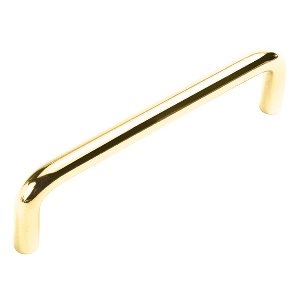 Wire Pulls Pull 4" Center to Center Polished Brass Hickory Hardware PW555-PB