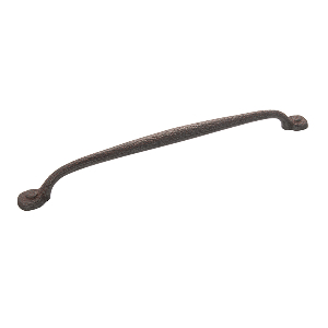 Refined Rustic Pull 12" Center to Center Rustic Iron Hickory Hardware P2994-RI