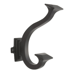 5" Bungalow Double Coat Hook Oil-Rubbed Bronze Hickory Hardware P2155-10B