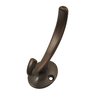 3" Double Arch Utility Hook Refined Bronze Hickory Hardware P25025-RB