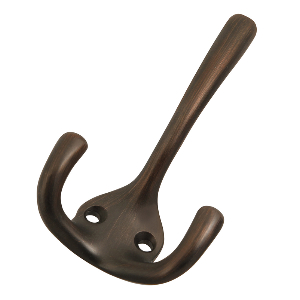 3-1/4" Refined Bronze Hook, Utility Hooks, Hickory Hardware P25026-RB