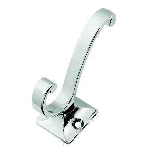 2-5/8" Double Swirl Utility Hook Chrome Hickory Hardware P25024-CH