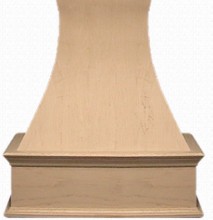 Decorative Curve 42" Wide Island Range Hood No Liner Hickory VMI FDWHDC IS 42 H