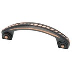 Liberty Hardware P61344-VB-C, Bronze With Copper Highlights 95mm Pull, Zinc Die Cast, Centers 3"