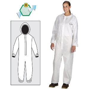 Northern Safety 19846 Coveralls, General Purpose, Elastic Wrists &amp; Ankles with Hood, X-Large