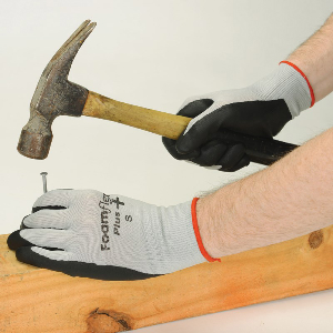 Northern Safety 24238 Gloves, Nitrile Coated Nylon, General Use, Large