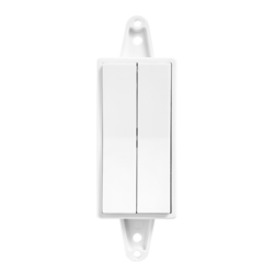 Tresco 2-Zone Wireless Deco Wall Dimmer, White, L-WLD-2WAL-WH-1
