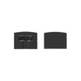 Tresco Infinex Square End Cap Set,Black, L-XSQRECP-BL-1