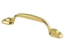 ZZ Series Pull 3" Center to Center Polished Brass WE Preferred