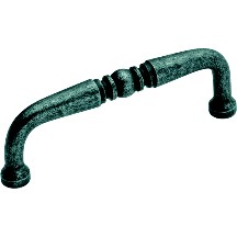 Belwith P9719-15B Traditional Handle, Centers 3in, Old English Pewter, Power &amp; Beauty Series