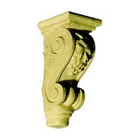 CVH International CG-10AB-M, Hand Carved Wood Corbel, Grape Collection, 4 W x 4-1/4 D x 10 H, Maple