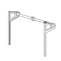 Tambour Door Spring Tension Hardware &amp; Track System Face Frame 16" W x 17-1/2" H White Omega National ST-2-16-WH