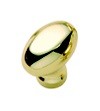 Belwith P9175 Oval Knob, Length 1-1/4, Polished Brass, Power &amp; Beauty Series