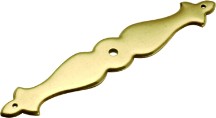 Belwith P8104-LP Backplate for Knob, Length 5, Lancaster Brass, Manor House