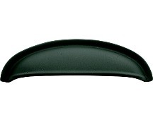 Belwith K307 Cup/ Bin Handle, Centers 3in, Oil Rubbed Bronze, Power &amp; Beauty Series
