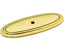 Manor House Backplate 3" Long Lancaster Hand Polished Hickory Hardware P277-LP