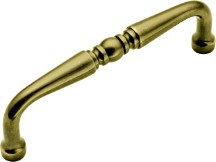 Belwith P9720 Traditional Handle, Centers 3-1/2, Antique Brass, Power &amp; Beauty Series