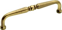 Belwith P9721 Traditional Handle, Centers 4in, Antique Brass, Power &amp; Beauty Series