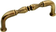 Belwith F137 Traditional Handle, Centers 3in, SherWood Antique Brass, Savannah