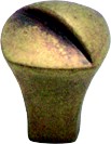 Berenson 2947-1DAB-C Modern Knob, dia. 13/16, Antique Brass, Euro Retro