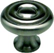 Berenson 5004-3BPN-P Round Ring Knob, dia. 1-3/8, Brushed Nickel, Newport Series