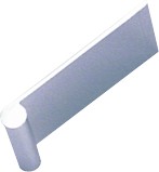 DP42 Edge Pull 1-1/2" Long Polished Anodized Aluminum No Holes Engineered Products (EPCO) DP42-PA
