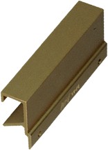 Engineered Products (EPCO) DP46B - Extruded Handle, Centers 3in, Satin Brass Anodized Aluminum, Aluminum Architectural Pull