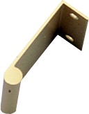 Engineered Products (EPCO) DP41B - Extruded Handle, Centers 1in, Satin Brass Anodized Aluminum, Aluminum Architectural Pull