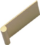 DP42 Edge Pull 1-1/2" Long Satin Brass No Holes Engineered Products (EPCO) DP42-B