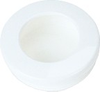 Hardware Concepts 2180-312 - Recessed Pull, Length 2-7/16, White, Nylon Series