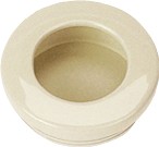 Hardware Concepts 2180-324 - Recessed Pull, Length 2-7/16, Ivory , Nylon Series