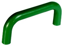 Hardware Concepts 2515-68 (Screws Not Included) - Plain Handle, Centers 3in, Hunter Green, Nylon Series