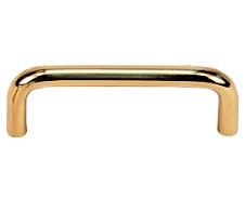 Wire Pull 3" Center to Center Polished Brass WE Preferred K271-3PB