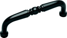 Belwith P9719-BLN Traditional Handle, Centers 3in, Black Nickel, Power &amp; Beauty Series
