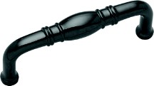 Belwith K47-BLN Traditional Handle, Centers 3in, Black Nickel, Power &amp; Beauty Series