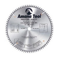 Amana Tool MD10-728 16in Solid Surface Saw Blade, 108T, MTC, 0-deg, 5/8 Inch Bore