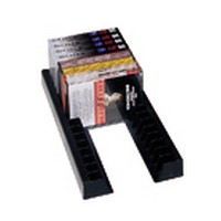 Rev-A-Shelf 370-ACN-10, DVD Storage Rails, 1-1/2 W x 12-1/2 D x 1-9/16 H, Black, Packed per Pair