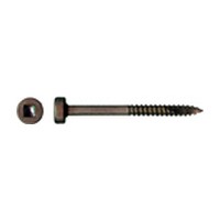 WE Preferred 5706, FaceFrame / Pockethole Screw, Modified Pan Head Square Drive, Double Auger Pt, Fine, 1-1/4 x 6, Lubricated, Bulk-1000