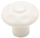 Amerock BP1320-W Round Design Knob, dia. 1-3/8, White, Classic Ceramics