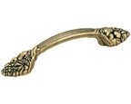 Amerock BP1332-O77 Theme Handle, Centers 3in, Burnished Brass, Natural Elegance
