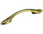 Amerock BP1352-O77 Footed Handle, Centers 3in, Burnished Brass, True Elegance Series