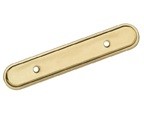 Amerock BP3426-BB Backplate for Handle, Centers 3in, Burnished Brass, Traditional Series